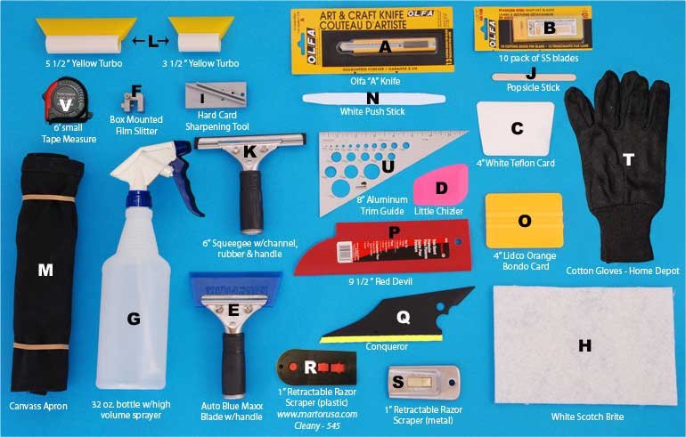 tools for window tinting